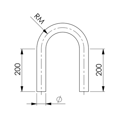 Rohrbogen 180° | Edelstahl