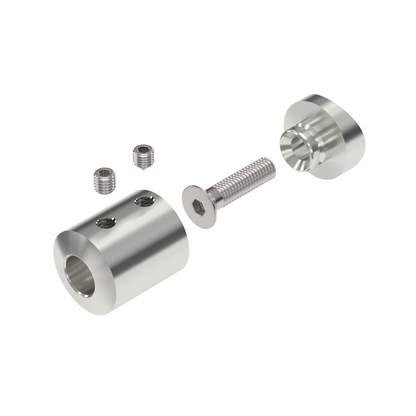 TRAVERSENHALTER MIT STIRNLOCH