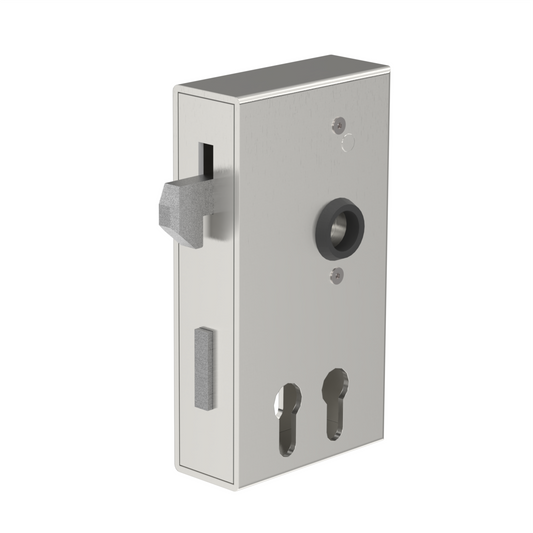Schiebetorschlosskasten | 94 x 173 mm | Doppelzylinder